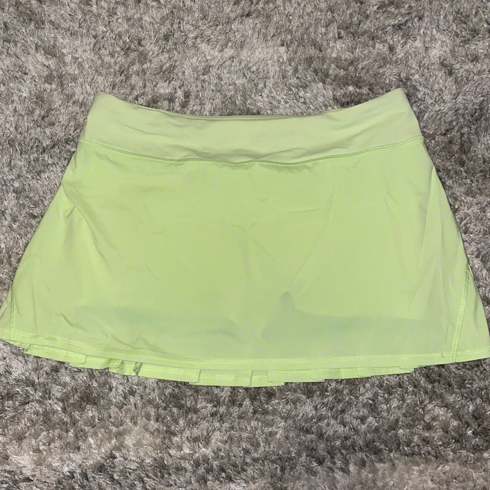 Neon yellow/green Lululemon Pacesetter skirt